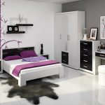 חדר שינה לבן – שחור VIKI
