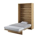 מיטת מתבגר בצבע עץ עם מדפים מתפקלת לארון קיר BED CONCEPT 120