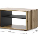 שולחן סלוני מעוצב עם חיפוי דמוי חריטה AURIS